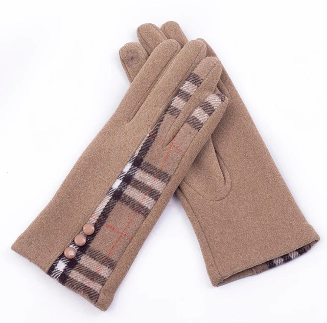 Woman fabric gloves