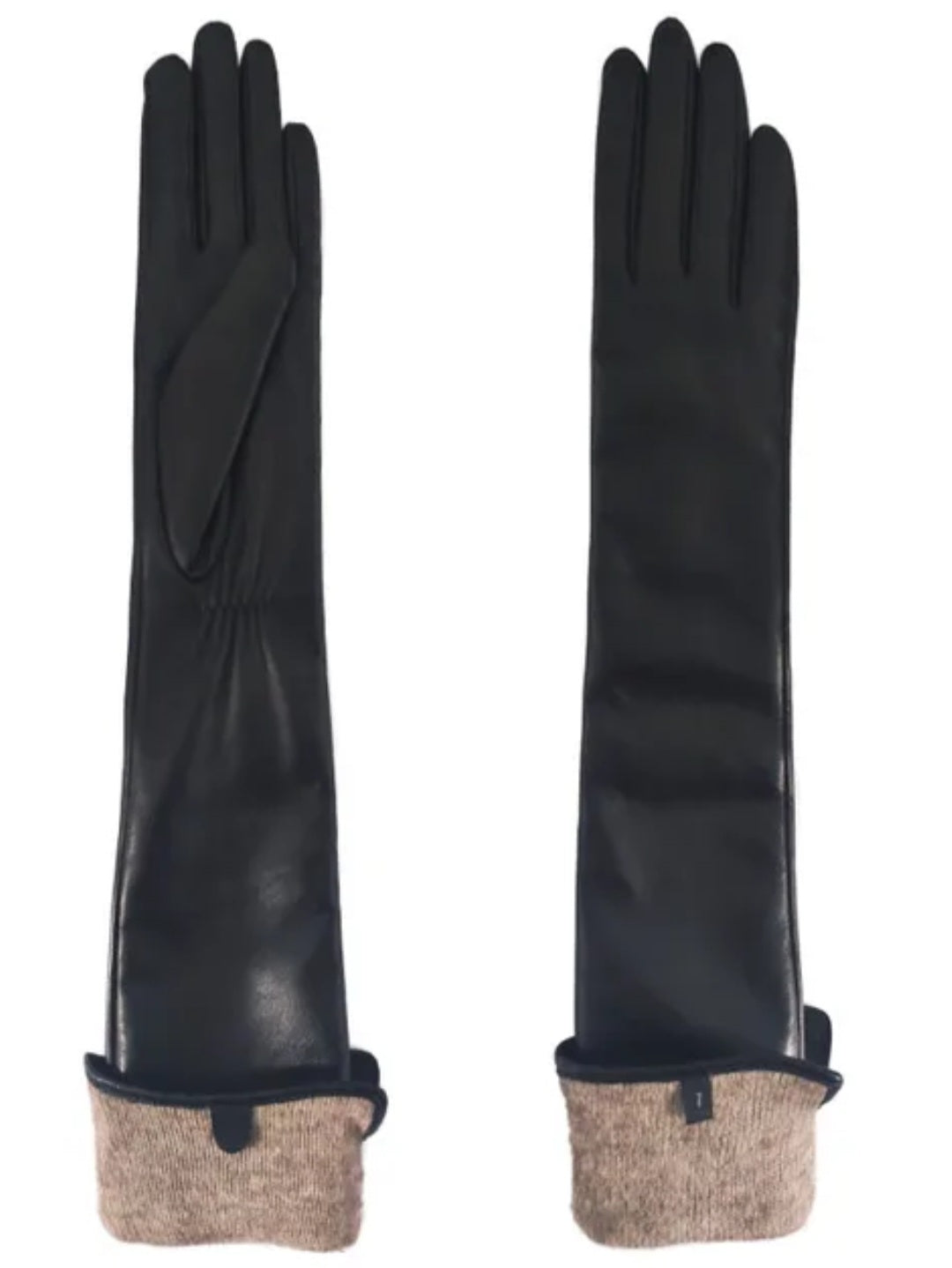 Long Winter Shipskin Leather Gloves For Women