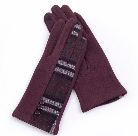 Woman fabric gloves
