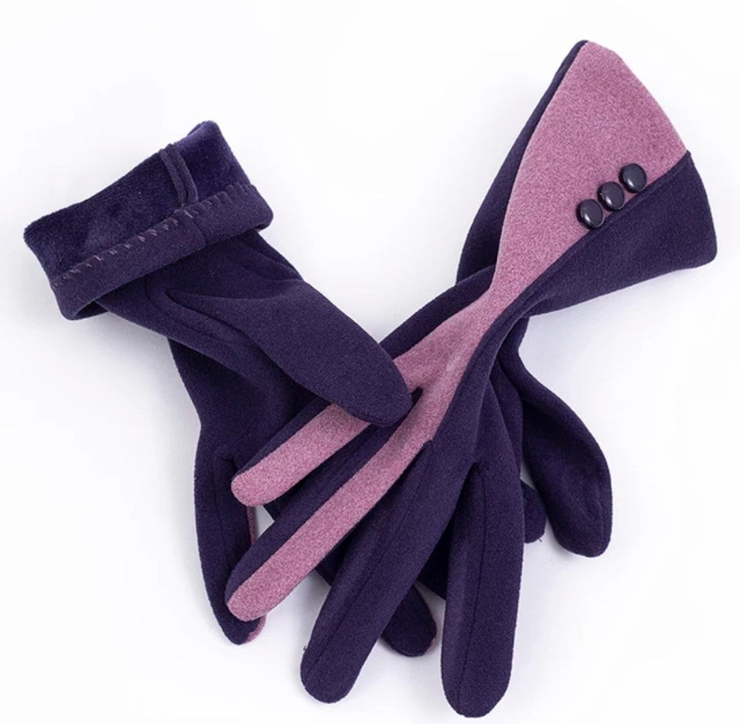Woman fabric gloves