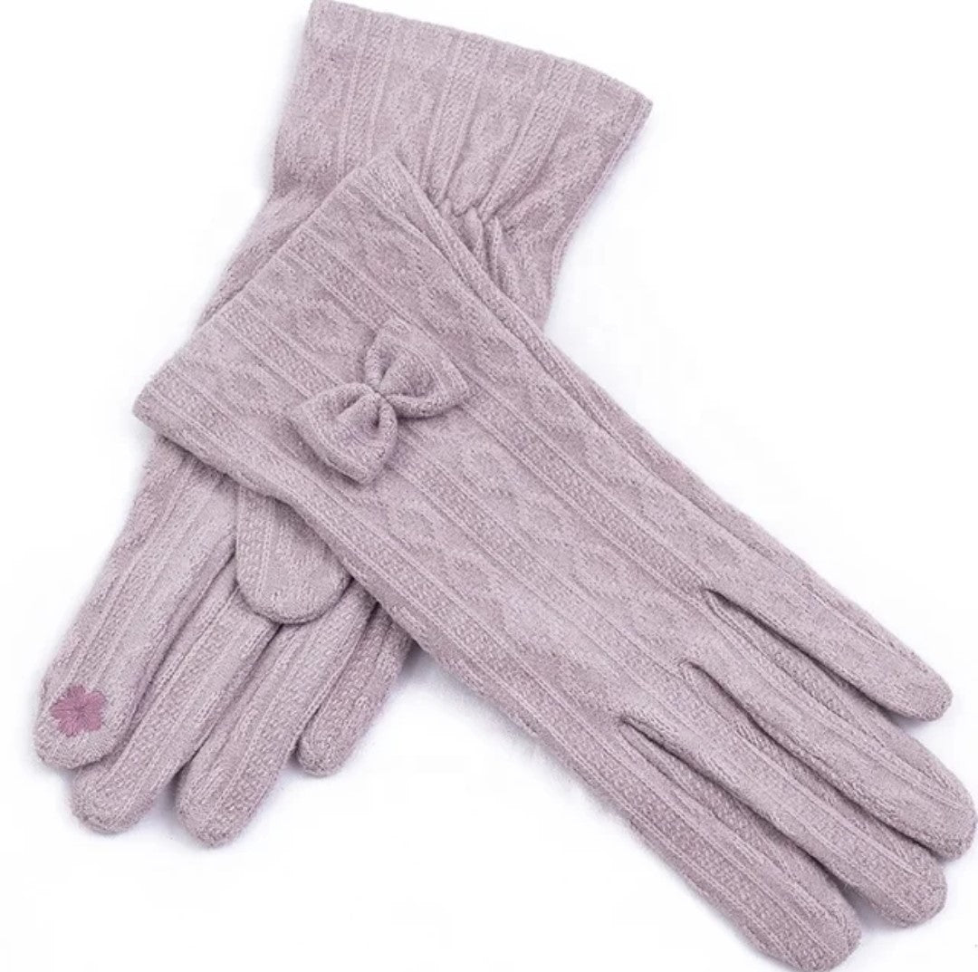 Woman fabric gloves