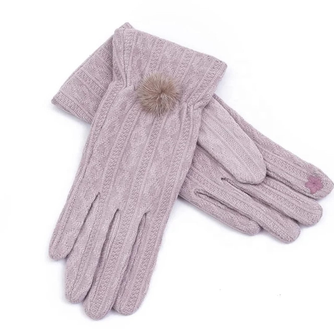Woman fabric gloves