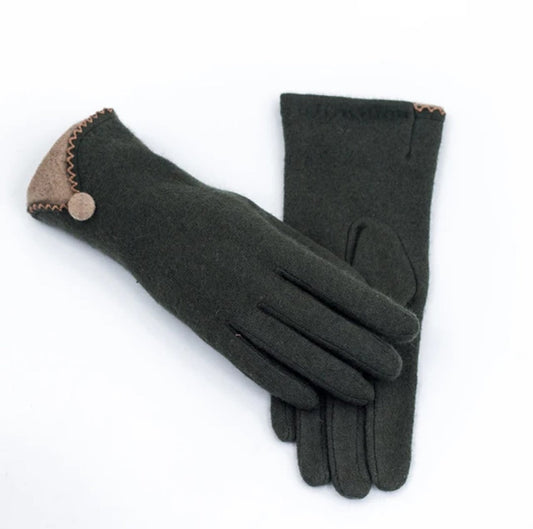Woman fabric gloves