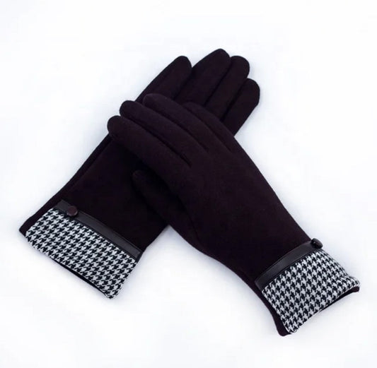 Woman fabric gloves