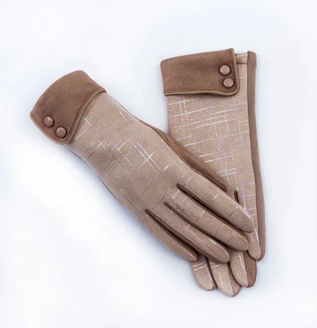 Woman fabric gloves