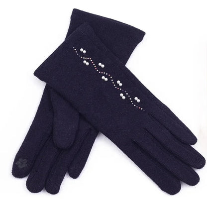 Woman fabric gloves