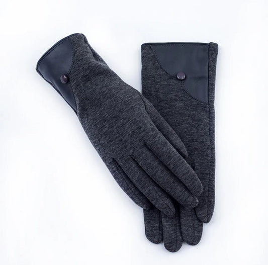 Woman fabric gloves