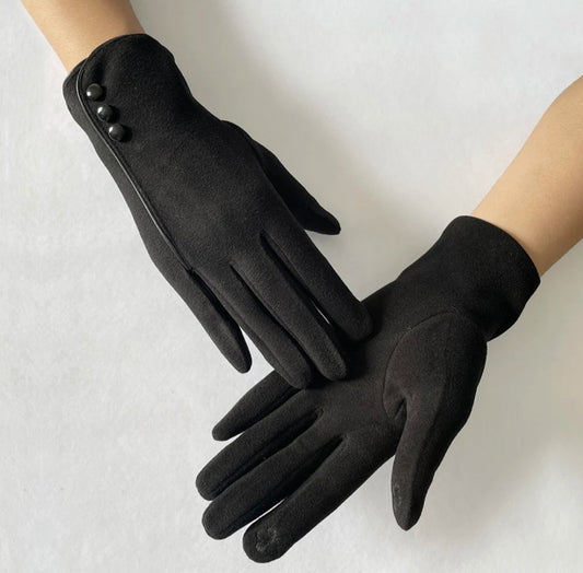Woman fabric gloves