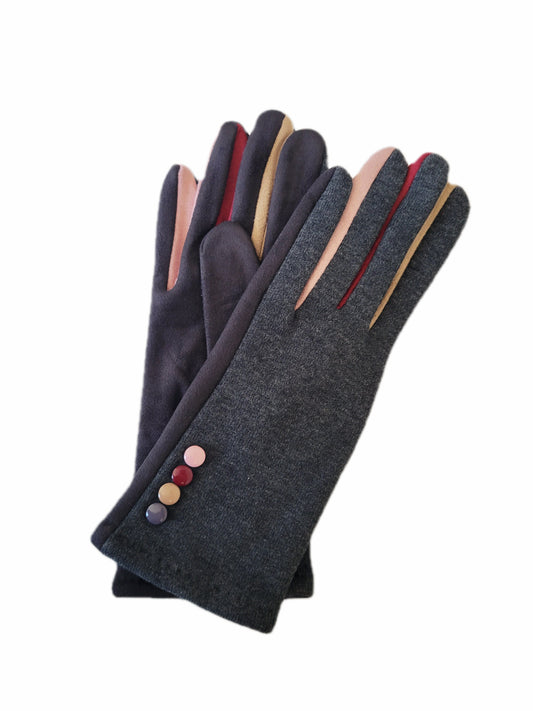 Woman fabric gloves