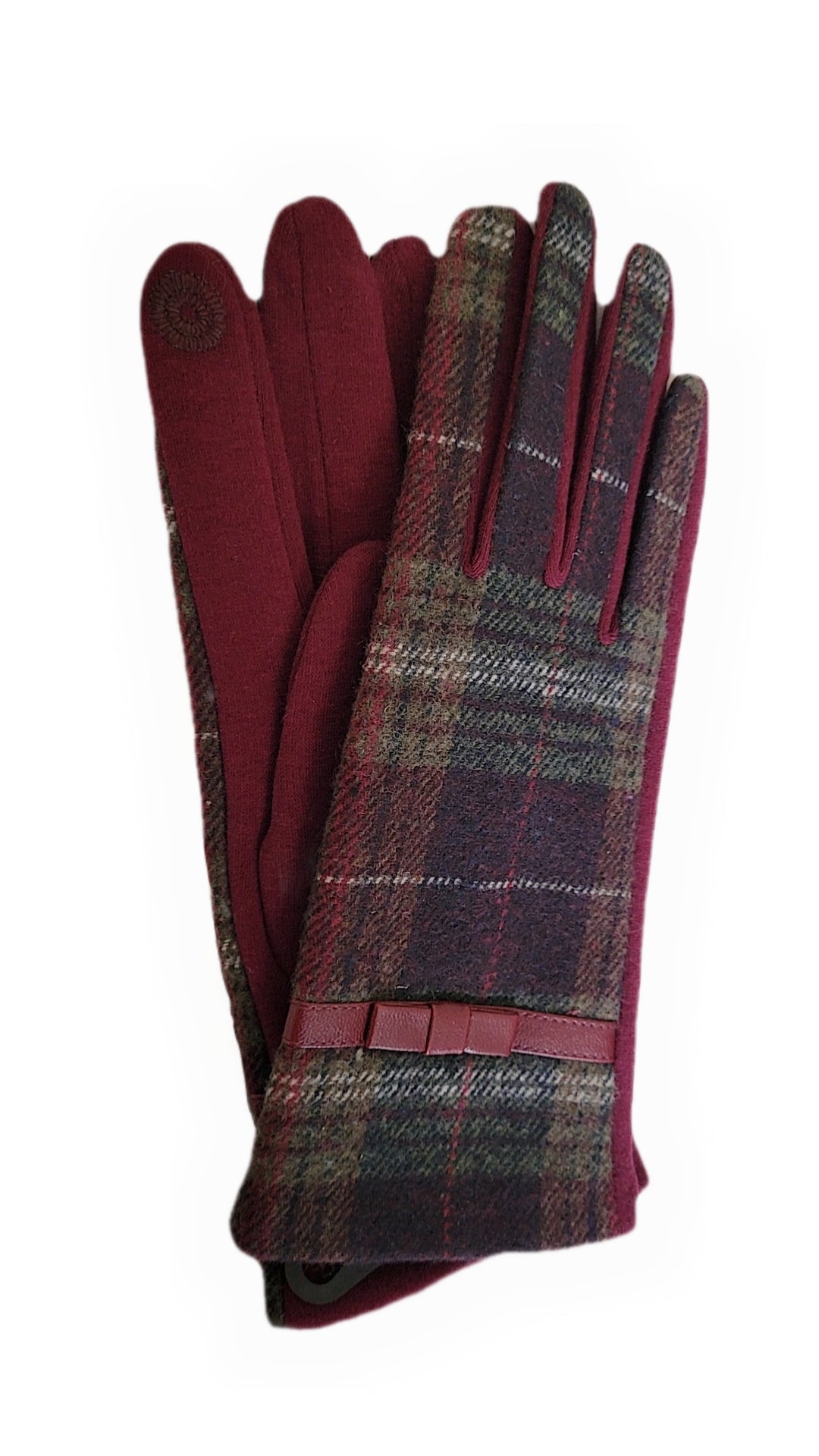 Woman fabric gloves