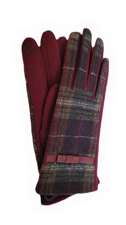 Woman fabric gloves