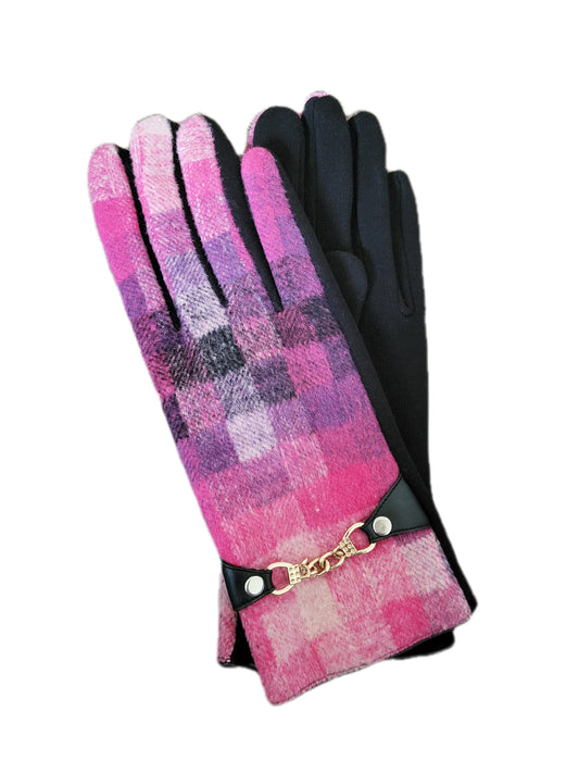 Woman fabric gloves