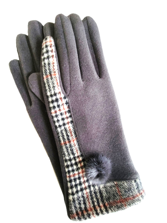 Woman fabric gloves