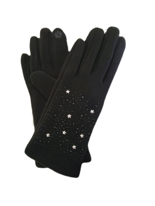 Woman fabric gloves