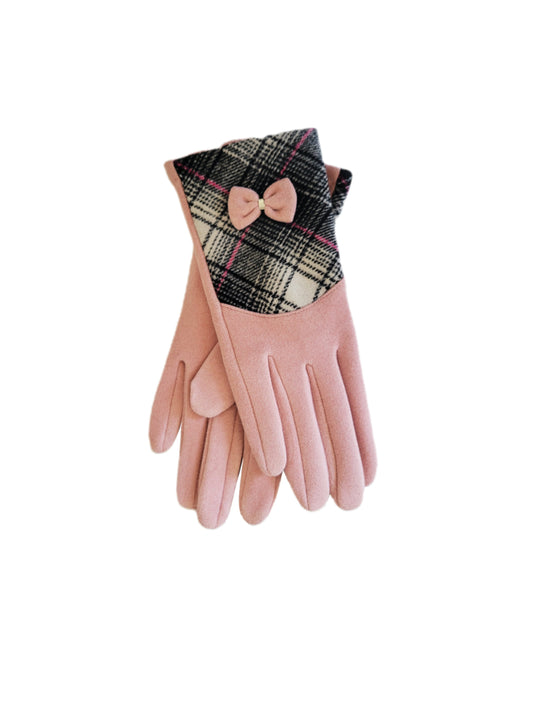 Woman fabric gloves
