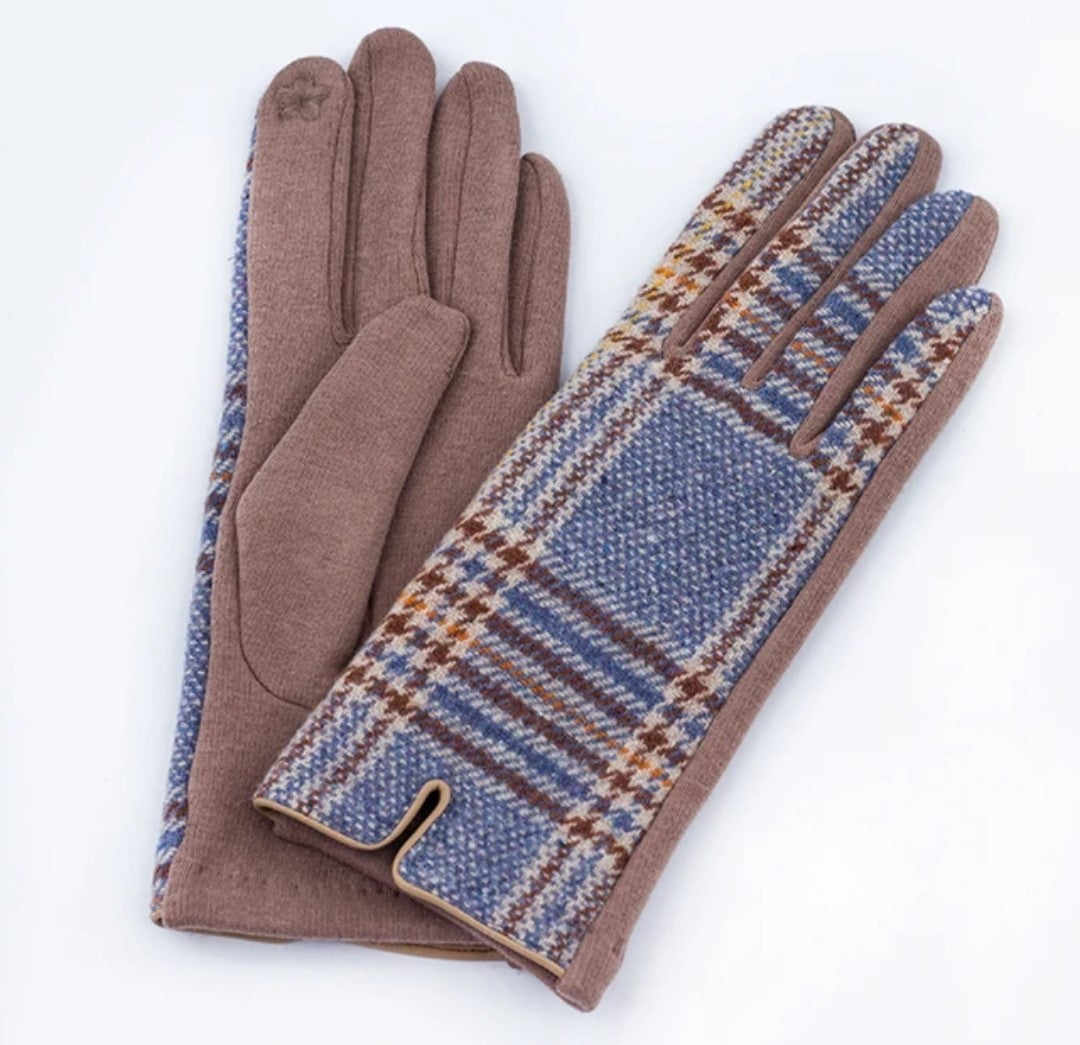 Woman fabric gloves