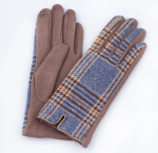Woman fabric gloves