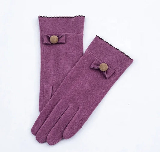 Woman fabric gloves