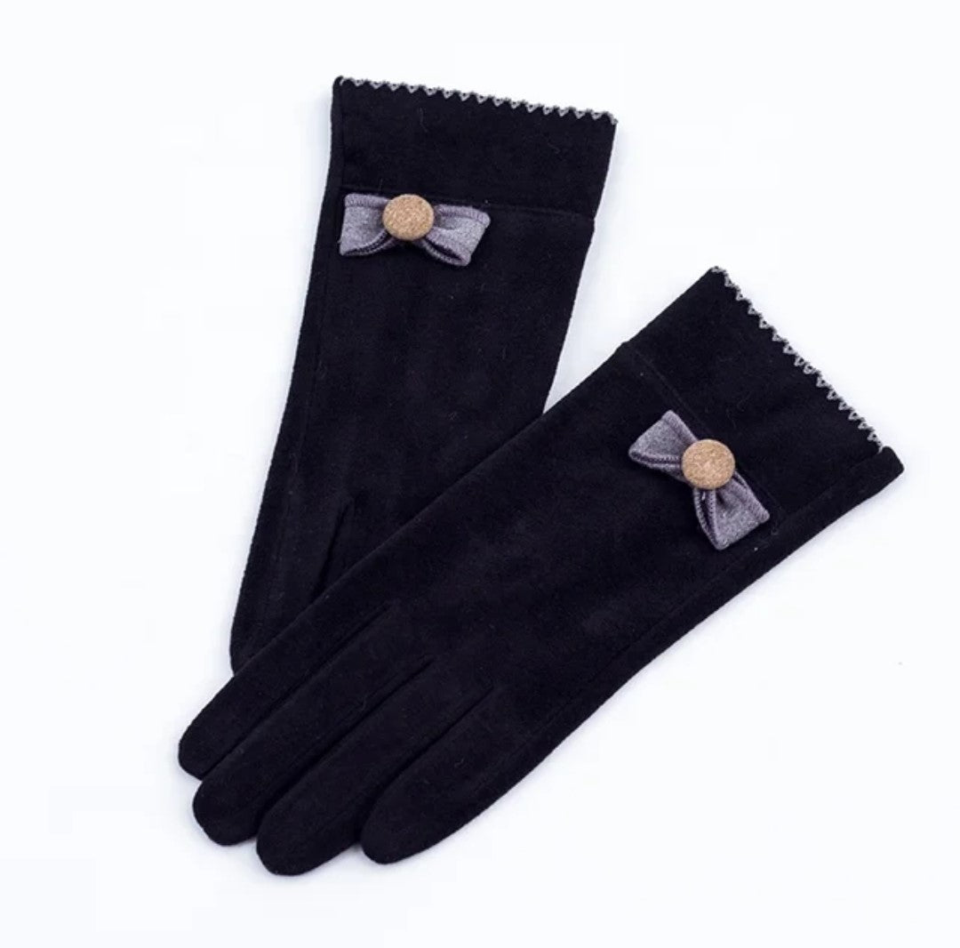 Woman fabric gloves