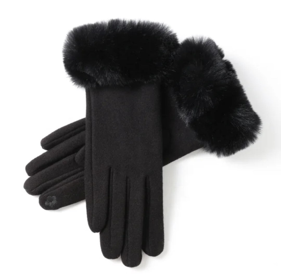 Woman fabric gloves
