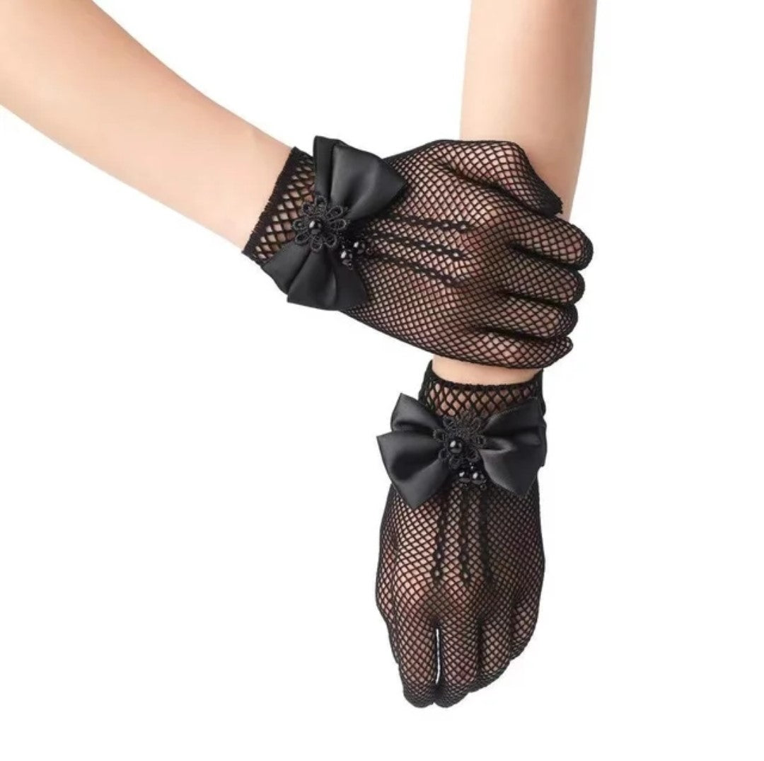 Short Lace Gloves  For Women