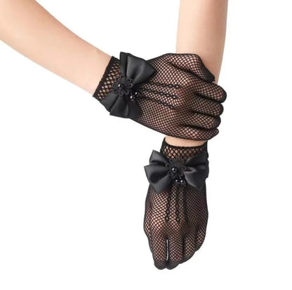 Short Lace Gloves  For Women