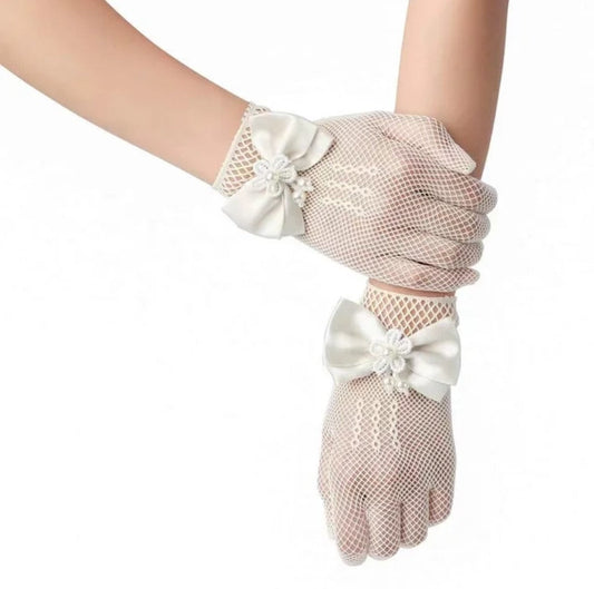 Women Short Lace Gloves
