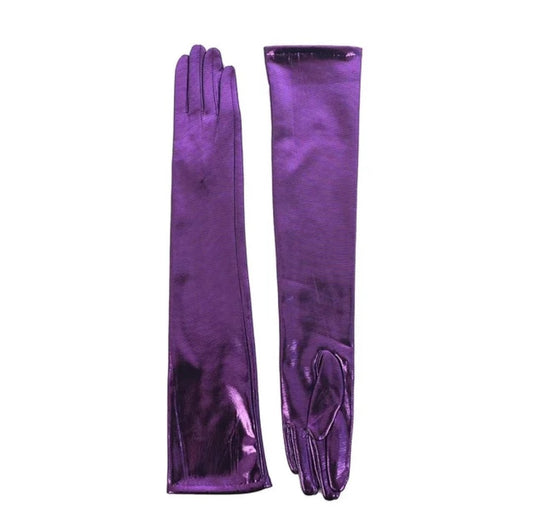 Women Long Stain Opera Gloves