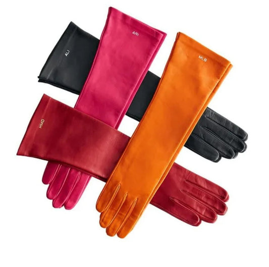 Women Long Leather Gloves