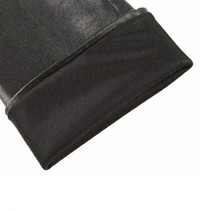 Sexy Winter Shipskin Leather Gloves