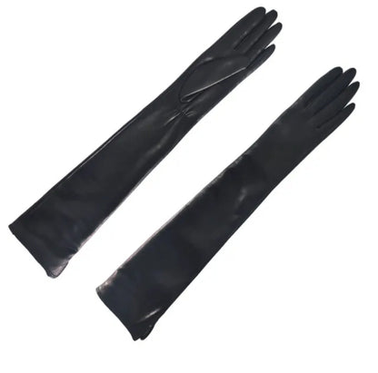 Long Winter Shipskin Leather Gloves For Women