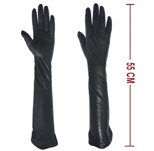 Women Long Leather Gloves