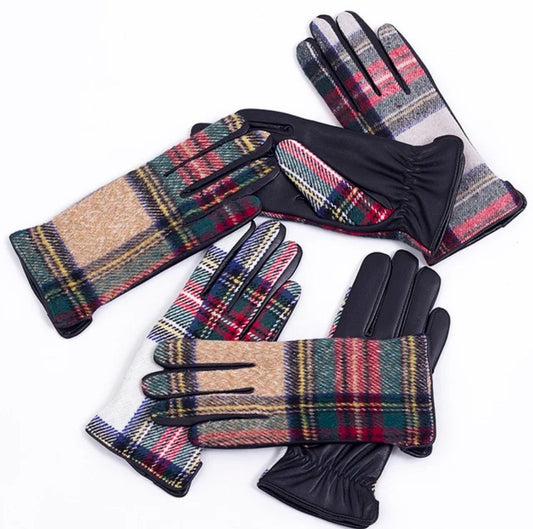 Cashmere  Lined Leather Gloves for Women