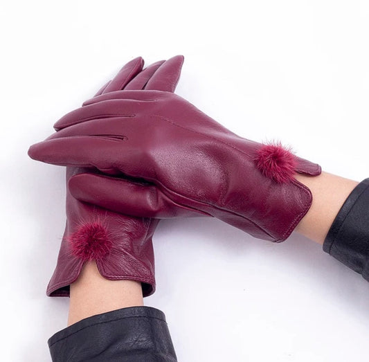 Women leather gloves