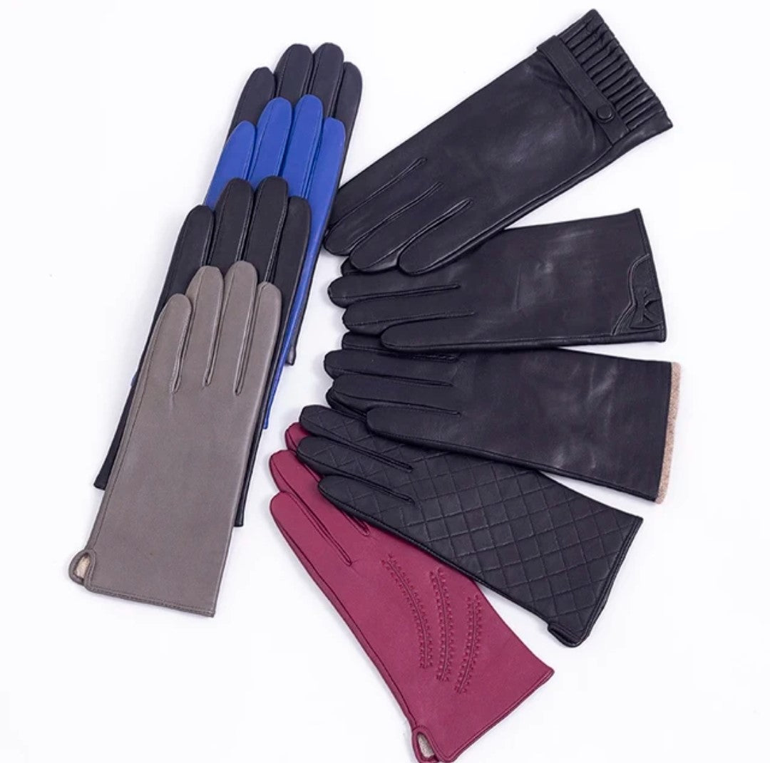 Shipskin Leather Gloves  For Women